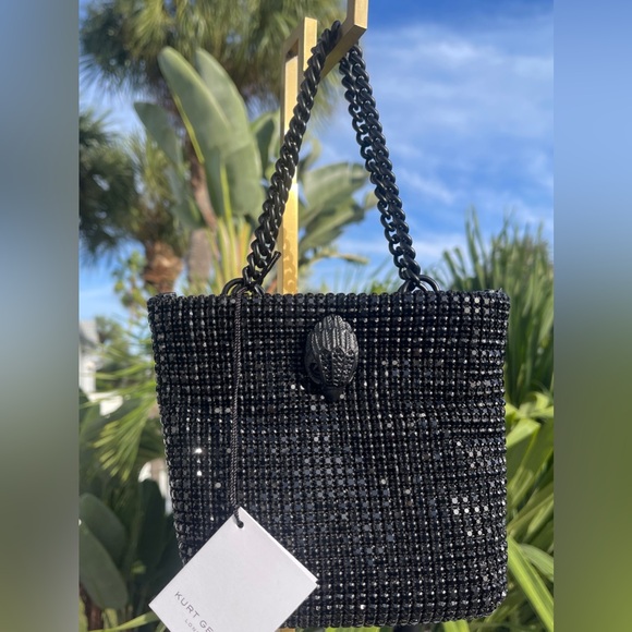 Kurt Geiger NWT Mini Party Tote/Bag All-over Crystals w/ Iconic Bird Head - Picture 15 of 15